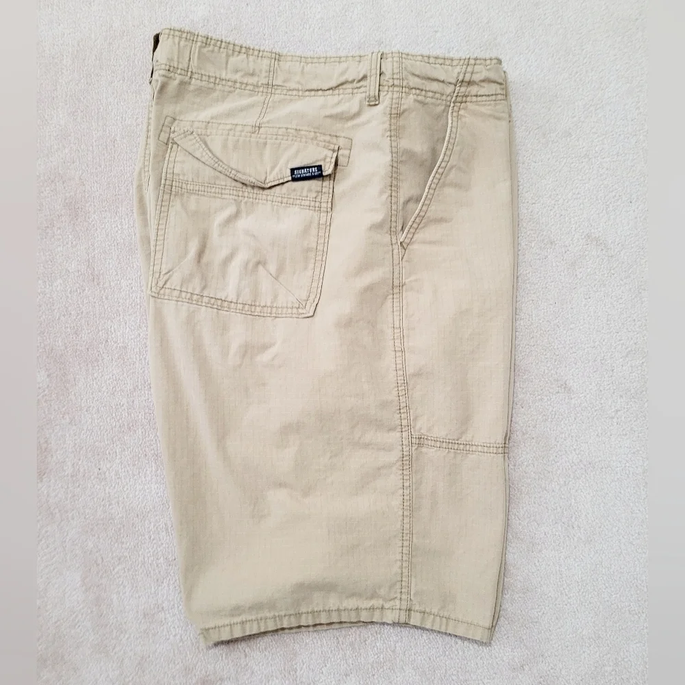 Levi's Signature Mens Size 40 Casual  Utility Chino Flat Front Short 100% Cotton - Picture 2 of 10